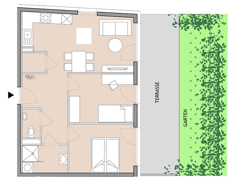 Moderne Wohnkultur: 3-Zimmer-Oase mit Garten in Graz-Gösting