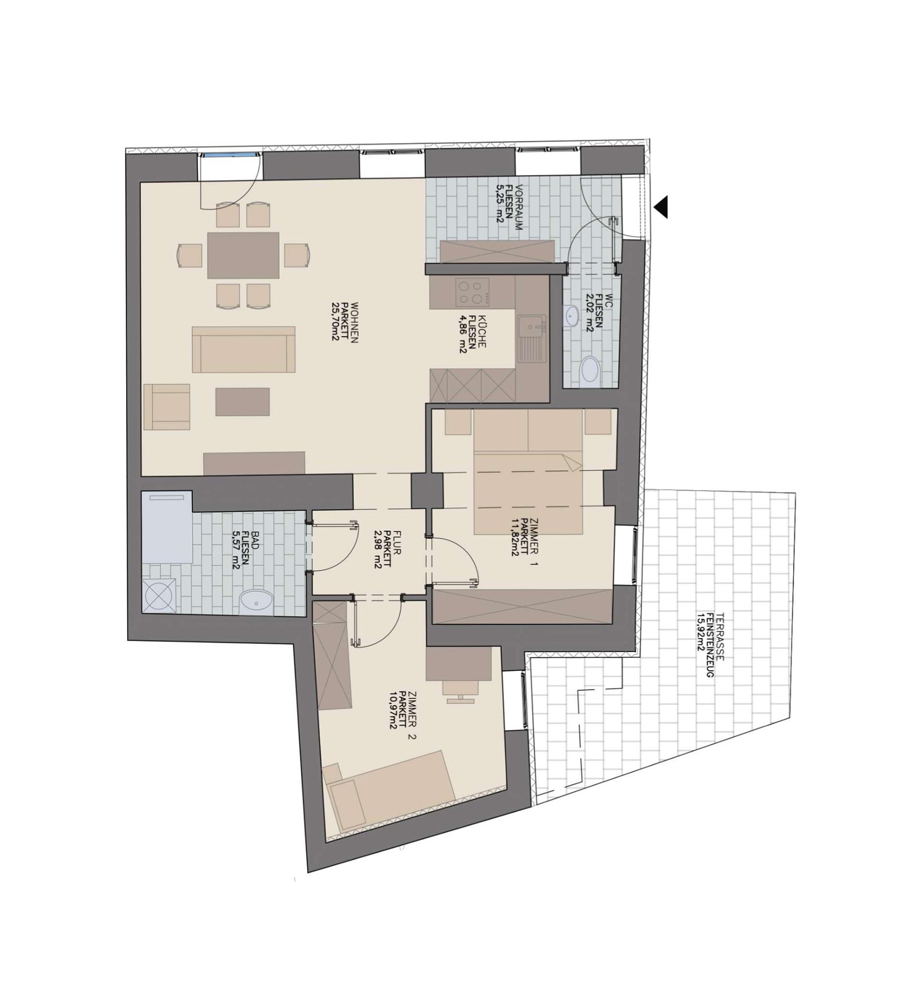 Geförderte Altbauwohnung mit Terrasse in den Innrnhof Geförderte Altbauwohnung mit Terrasse in den Innrnhof