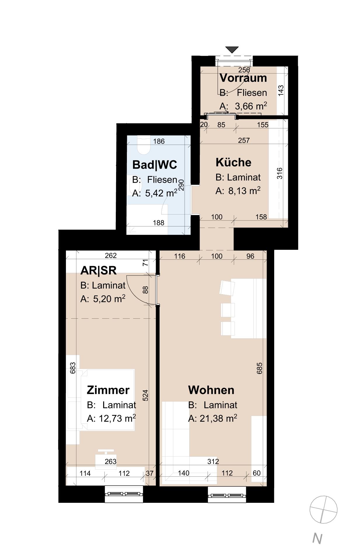 Gef&ouml;rderte Altbauwohnung im 3. Stock