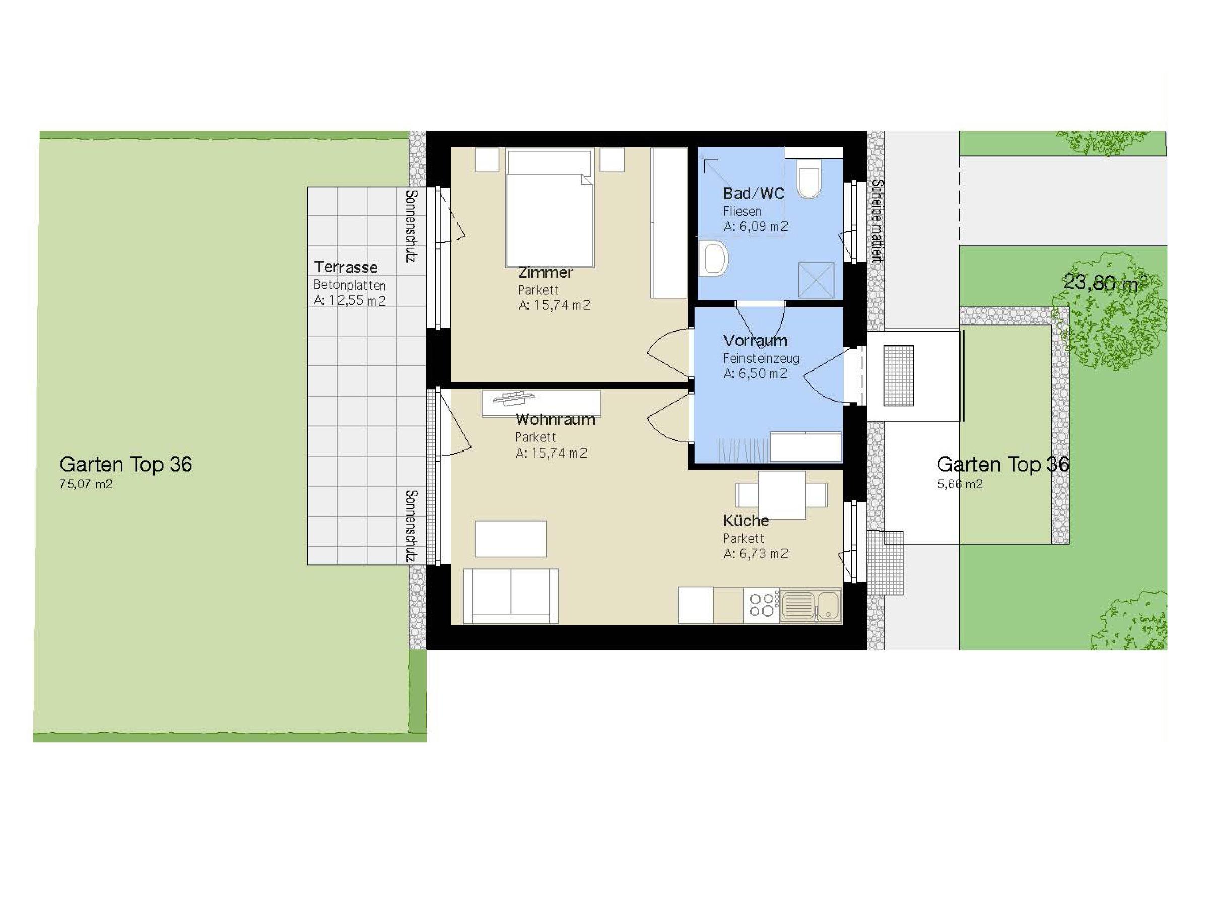 Schöne Gartenwohnung im Herzen von Wetzelsdorf Schöne Gartenwohnung im Herzen von Wetzelsdorf