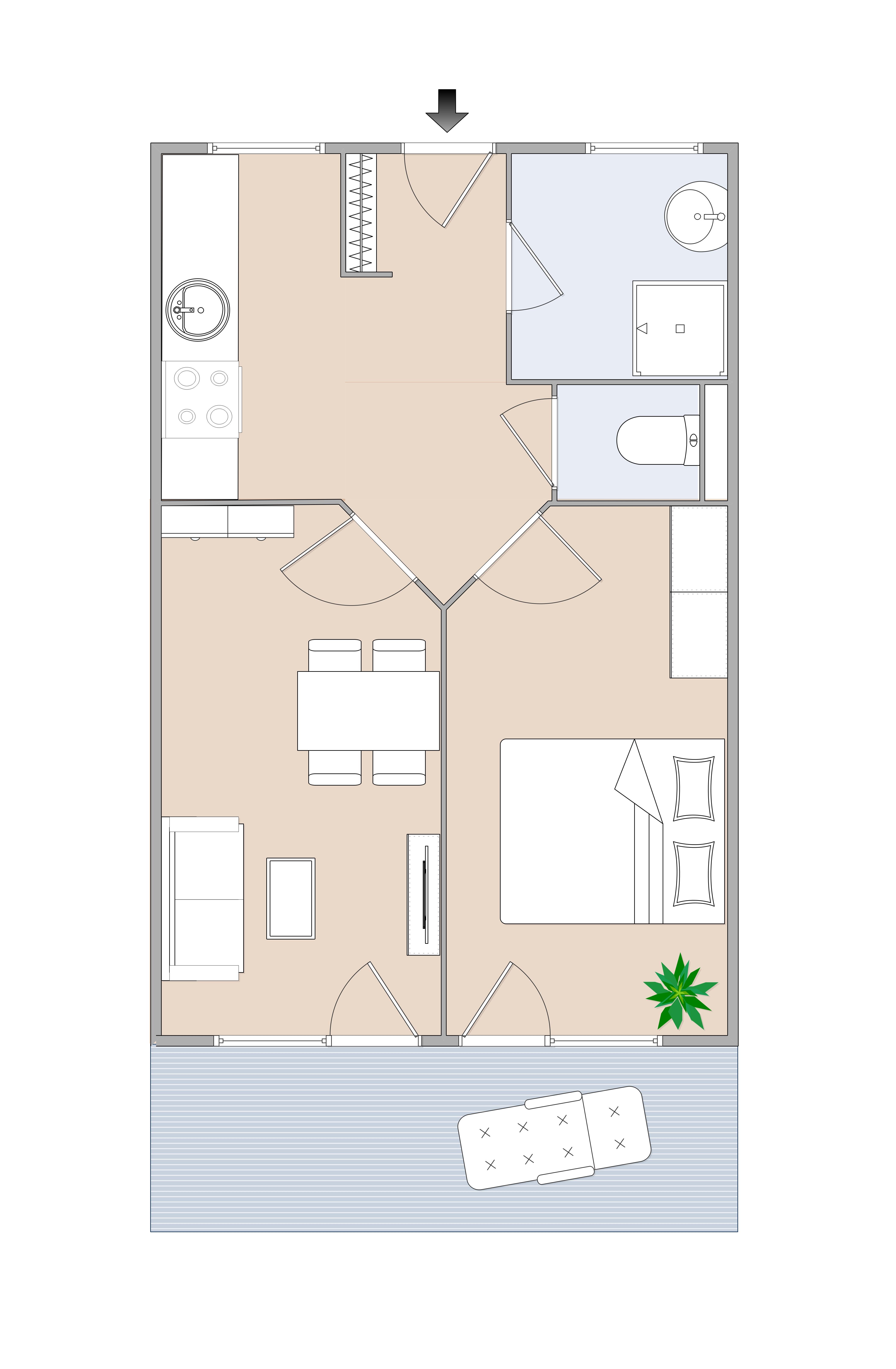 Moderne Neubauwohnung in mondäner Wohngegend mit Balkon Moderne Neubauwohnung in mondäner Wohngegend mit Balkon