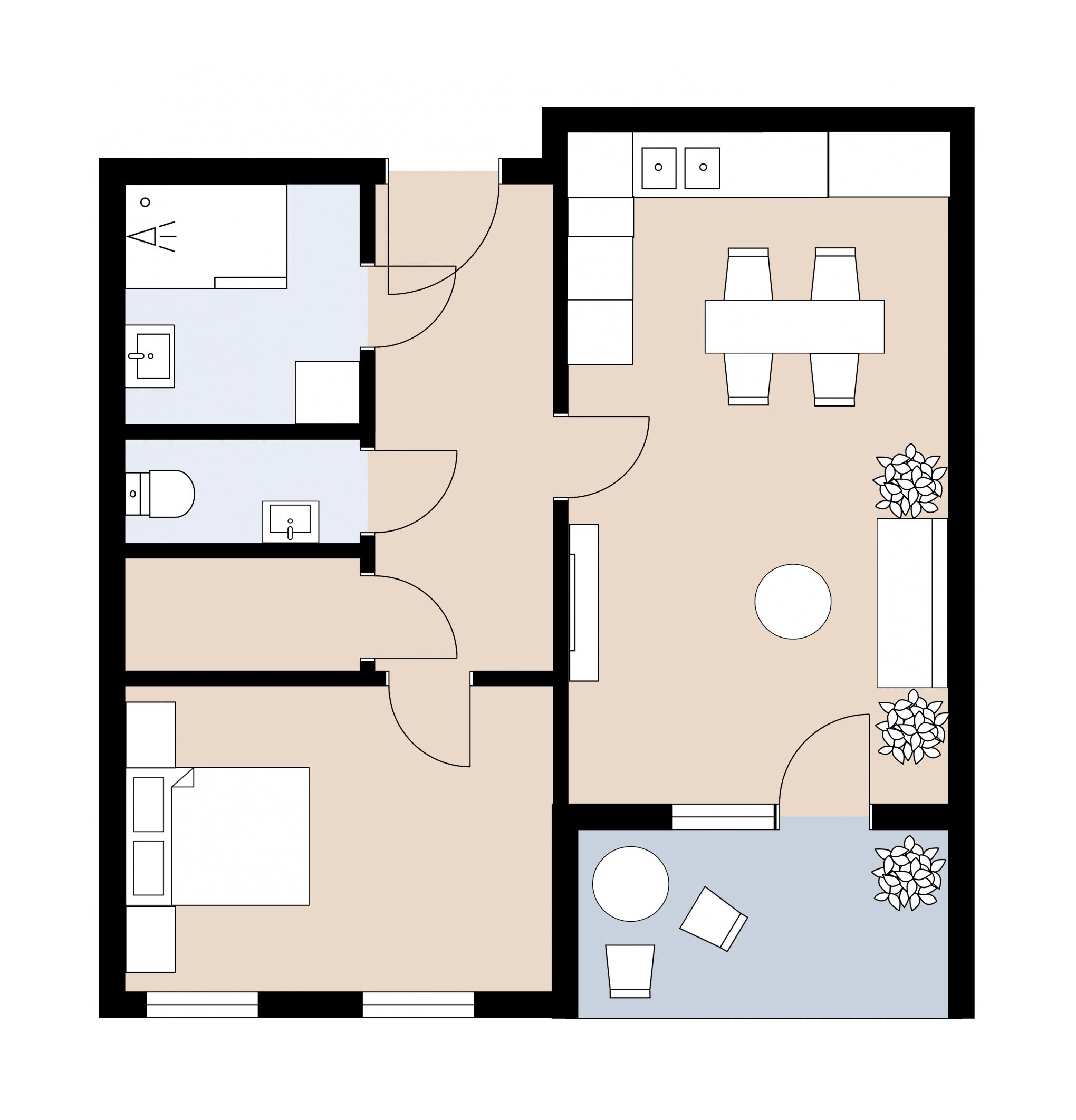 Exklusive Neubauwohnung mit privatem Balkon