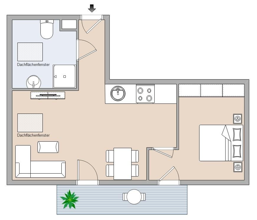 Charmante 2- Zimmerwohnung mit Balkon