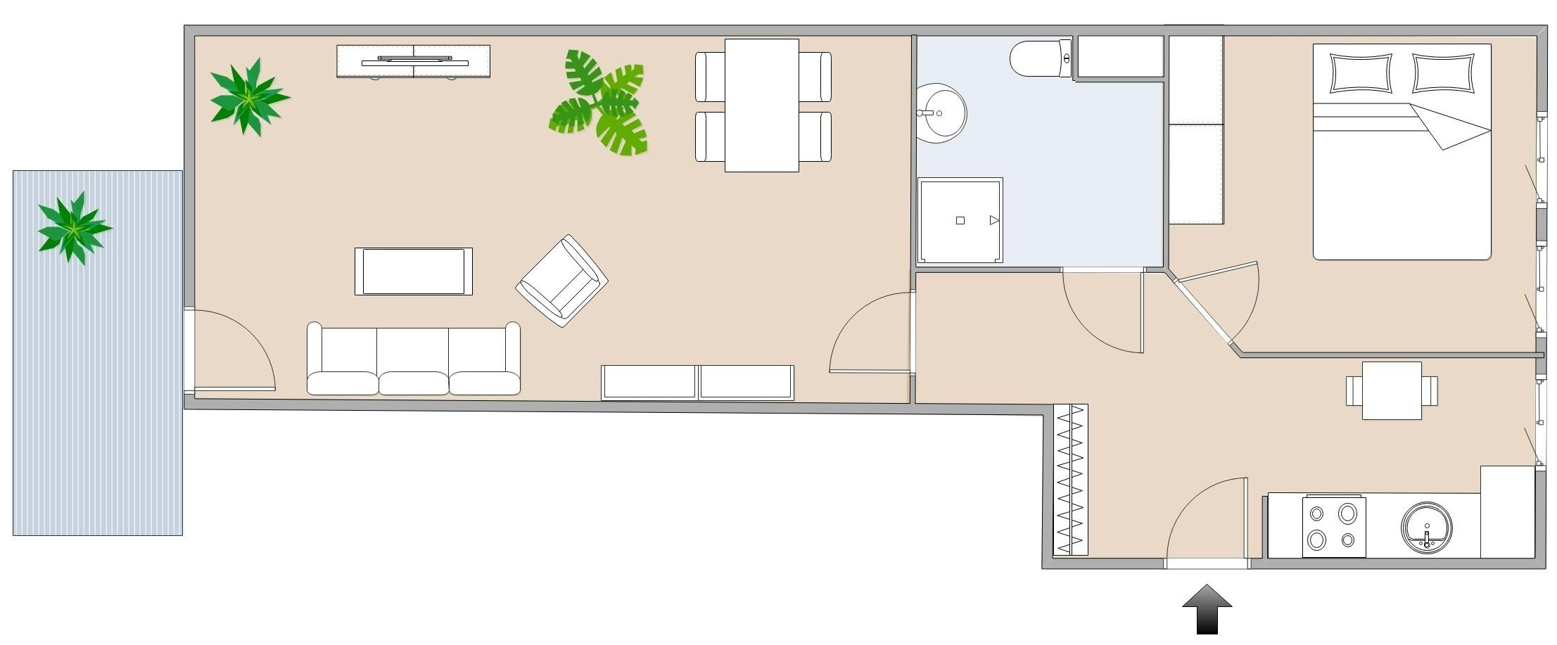 Moderne 2-Zimmer Neubauwohnung mit Balkon im 3. Stock