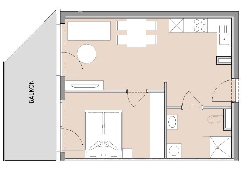 Moderne 2-Zimmer-Wohnung mit Balkon und geförderter Ausstattung