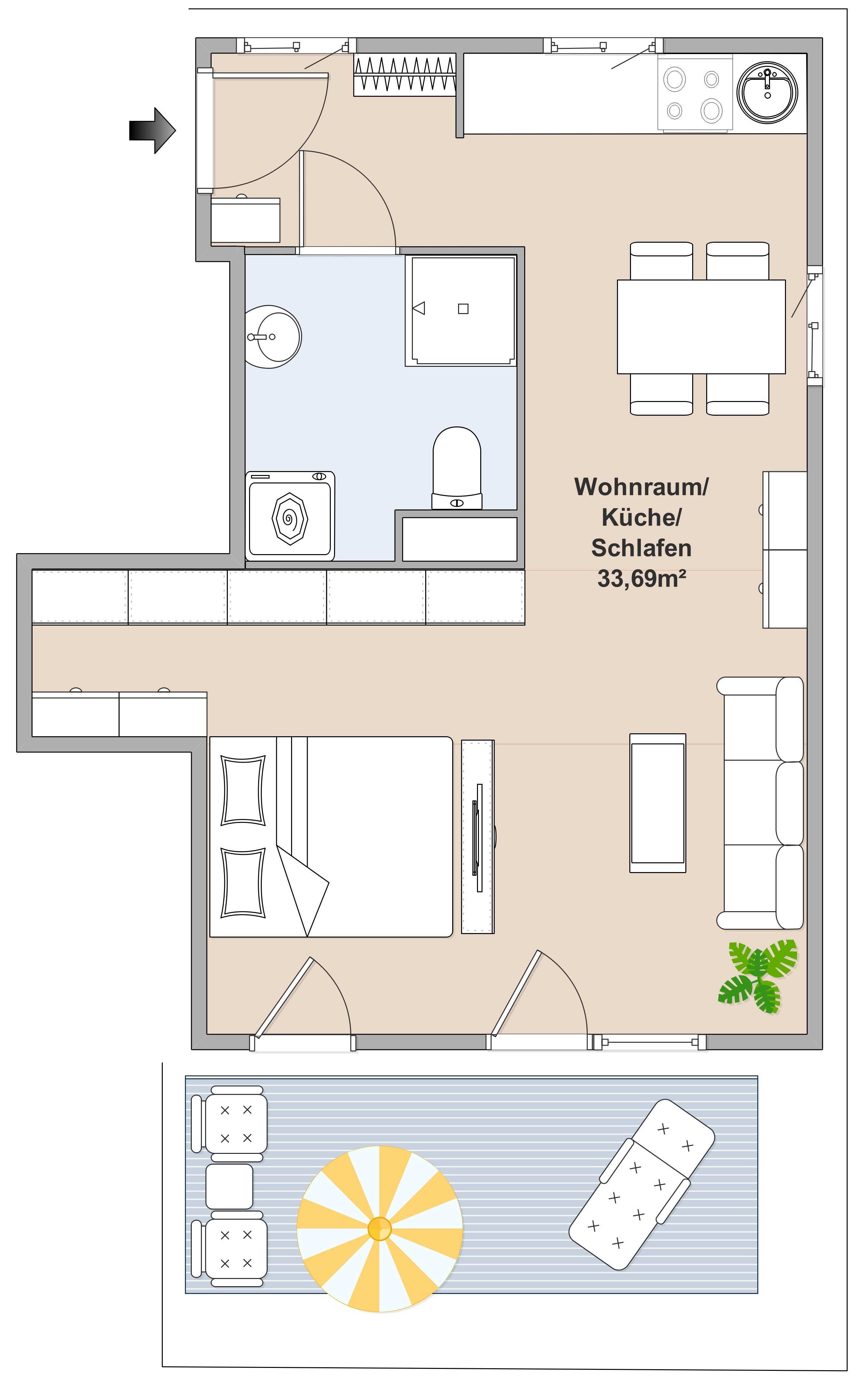 Gefördertes Wohnen im Loft-Stil: Entdecken Sie den einzigartigen Charme dieser Wohnung mit Penthouse-Charakter!