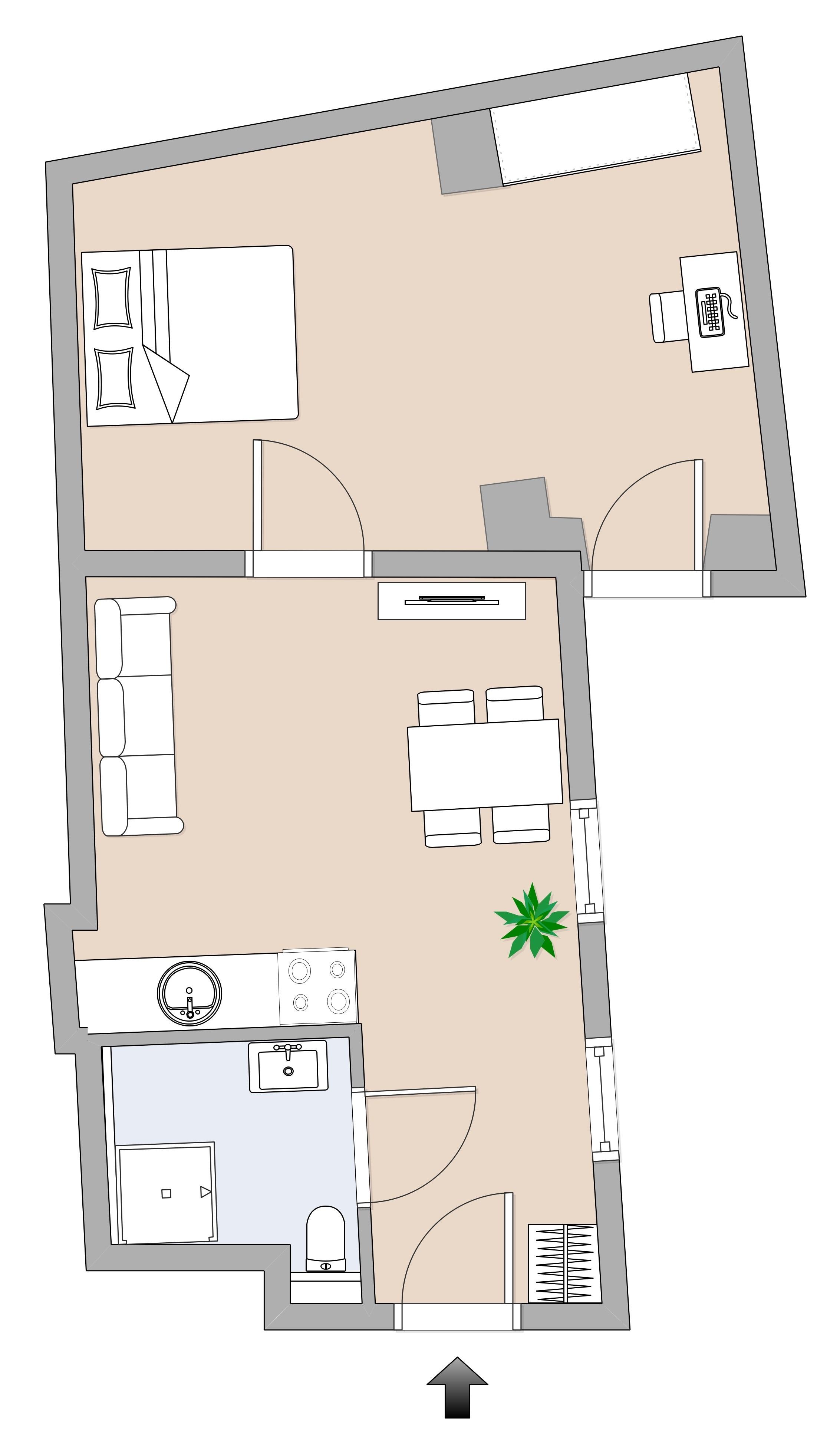 Charmante 2-Zimmer-Altbauwohnung mit Balkon in zentraler Lage