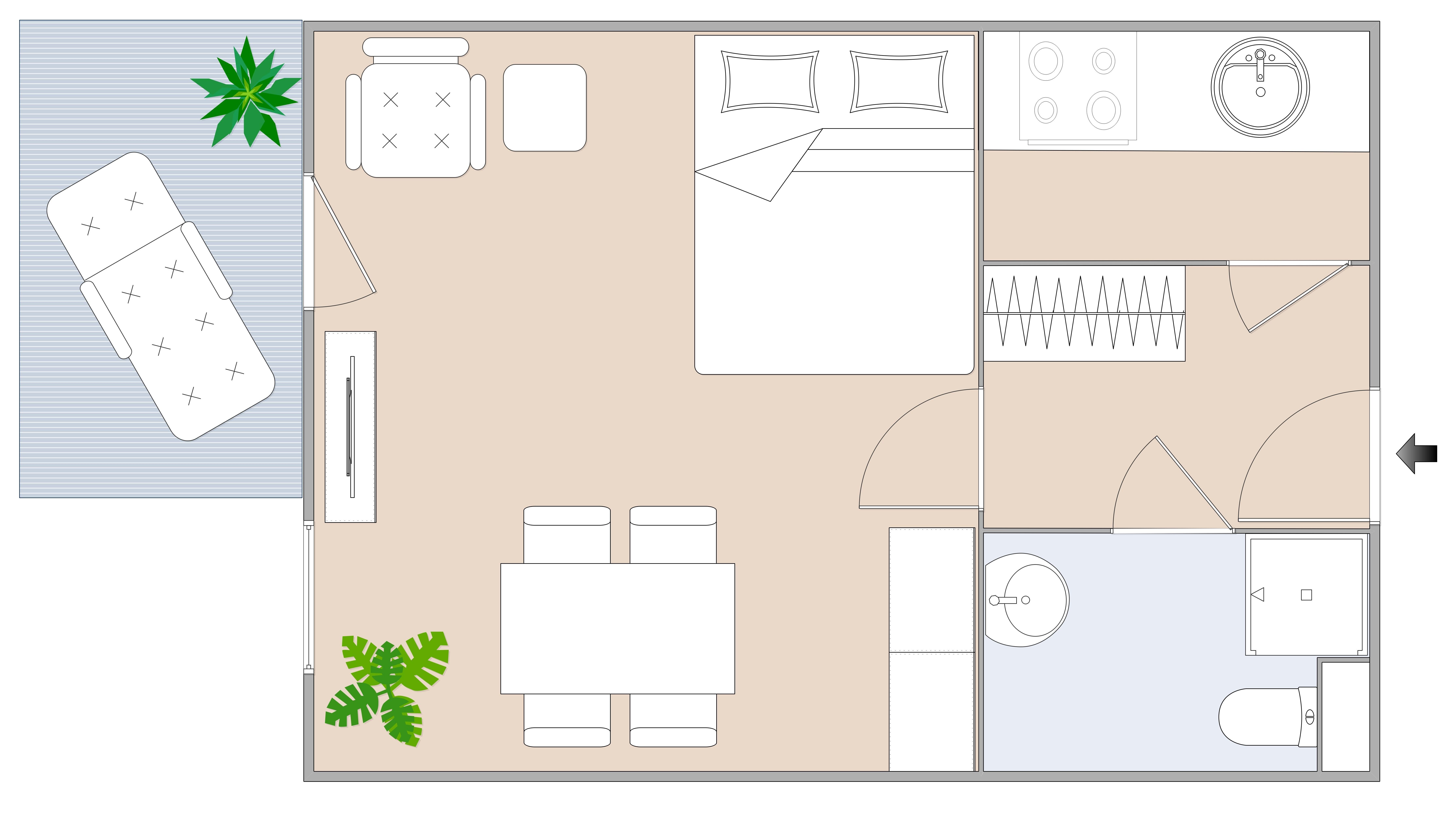 Gemütliche 1-Zimmer-Wohnung mit Balkon im 1. Stock