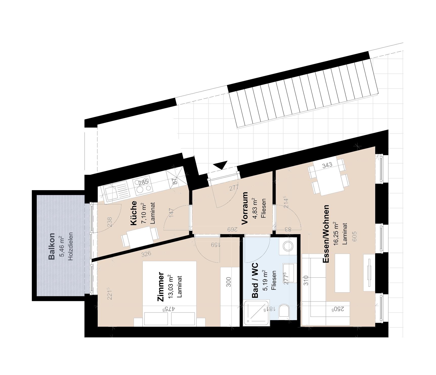 Neubauwohnung mit Balkon in sch&ouml;ner Lage