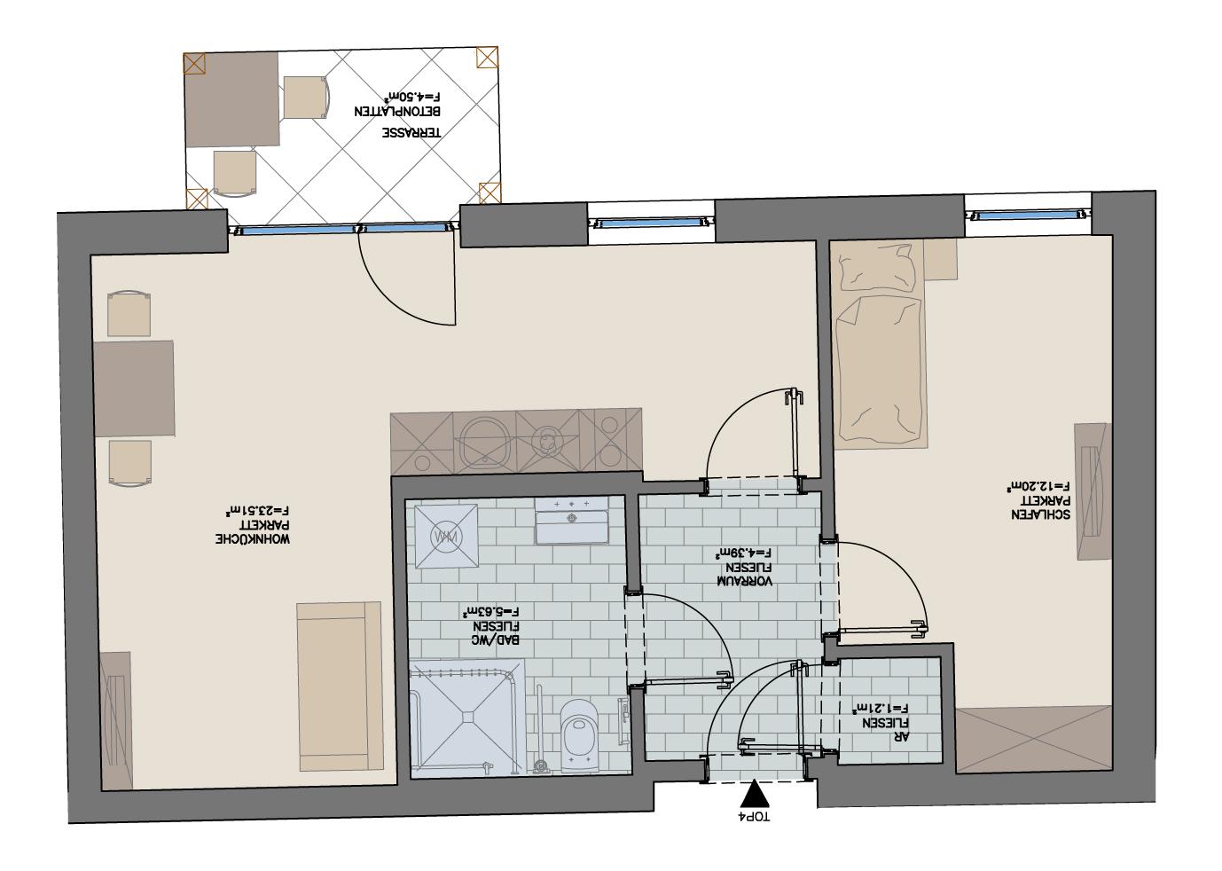 Betreutes Wohnen: Moderne Neubauwohnung mit Terrasse